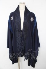 Qutie Frash / 着物カーディガン  紺 Y-25-10-13-082-QU-TO-SZ-ZY