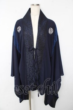 画像1: Qutie Frash / 着物カーディガン  紺 Y-25-10-13-082-QU-TO-SZ-ZY