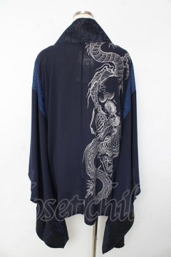 画像2: Qutie Frash / 着物カーディガン  紺 Y-25-10-13-082-QU-TO-SZ-ZY