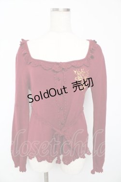 画像1: PUTUMAYO / CROWN Deerカーデ  ワイン Y-25-10-13-083-PT-TO-SZ-ZS