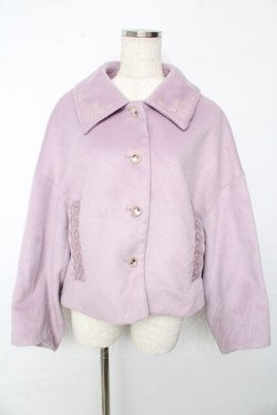 画像1: axes femme / ショート丈オーバーコート F ラベンダー Y-25-10-13-089-AX-CO-SZ-ZY