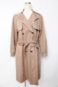 axes femme / バイカラーレーストレンチコート  ベージュ Y-25-10-13-092-AX-CO-SZ-ZY