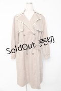 axes femme / バイカラーレーストレンチコート  ベージュ Y-25-10-13-092-AX-CO-SZ-ZI