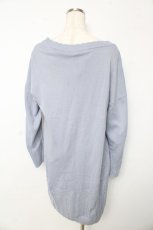 画像2: axes femme / バラ刺繍ロングニットカーデ  サックス Y-25-10-13-094-AX-TO-SZ-ZI (2)