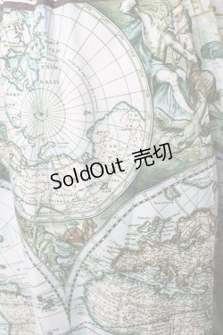 画像3: axes femme Nostalgic / ヴィンテージマップ柄ワンピース F ブルー Y-25-10-13-095-LO-OP-SZ-ZI