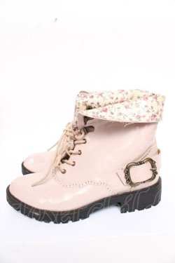 画像2: axes femme / レースアップレインブーツ L ピンク Y-25-10-13-010-AX-SK-SZ-ZY