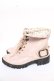 画像2: axes femme / レースアップレインブーツ L ピンク Y-25-10-13-010-AX-SK-SZ-ZY (2)