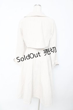 画像2: an another angelus / ケープシルエットフレアートレンチコート  生成り Y-25-10-13-109-CA-CO-SZ-ZY