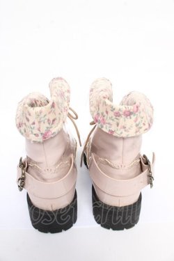 画像3: axes femme / レースアップレインブーツ L ピンク Y-25-10-13-010-AX-SK-SZ-ZY