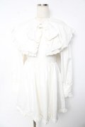 Manon Mimie / Cape ワンピース  白 Y-25-10-13-113-LO-OP-SZ-ZY