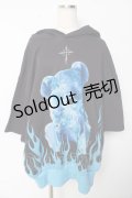 TRAVAS TOKYO / Fire bear H/S Hoodie F ブラック Y-25-10-13-121-PU-TO-SZ-ZY