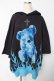 画像1: TRAVAS TOKYO / Fire bear H/S Hoodie F ブラック Y-25-10-13-121-PU-TO-SZ-ZY (1)