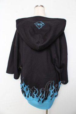 画像2: TRAVAS TOKYO / Fire bear H/S Hoodie F ブラック Y-25-10-13-121-PU-TO-SZ-ZY