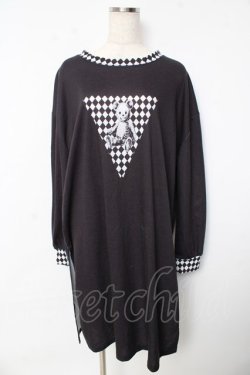 画像1: Drug Honey / スケルトンテディロングカットワンピース F 黒 Y-25-10-13-122-PU-OP-SZ-ZY