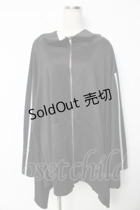 IRO+IRO / 和袖のBIGジャージ M 黒 Y-25-10-13-124-LO-TO-SZ-ZY