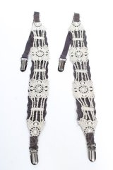 OZZ ANGELO / ショルダークリップ  シルバー×チャコール Y-25-10-13-002-OO-AC-SZ-ZT486-F004