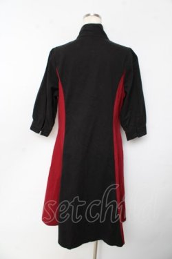 画像2: IRO+IRO / Chinnese Button ワンピース  赤×黒 Y-25-10-13-125-LO-OP-SZ-ZY