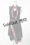 Ozz oneste / チャイナカシュクールワンピース  黒 Y-25-10-13-128-OO-OP-SZ-ZY