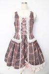 画像1: ALICE and the PIRATES / A/Pタータンチェック柄ジャンパースカート  ピンク Y-25-10-13-132-PA-OP-SZ-ZI (1)