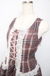 画像3: ALICE and the PIRATES / A/Pタータンチェック柄ジャンパースカート  ピンク Y-25-10-13-132-PA-OP-SZ-ZI (3)