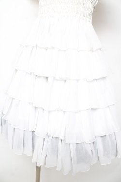 画像4: Pina sweetcollection / シフォンフリルワンピース  ホワイト Y-25-10-13-133-LO-OP-SZ-ZY