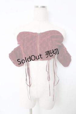 画像1: MILK / バンドゥ トップス  ボルドー Y-25-10-13-134-ML-TO-SZ-ZT202