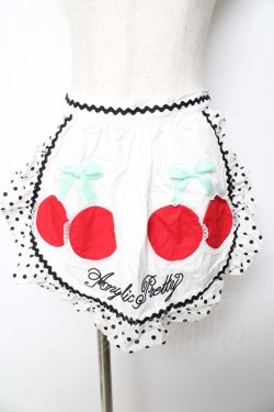 画像1: Angelic Pretty / Delicious Cherryエプロン  黒 Y-25-10-13-135-AP-SK-SZ-ZY