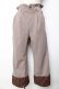 画像1: axes femme / ヘリンボーン柄カットパンツ  ブラウン Y-25-10-13-141-AX-PA-SZ-ZY (1)