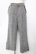 axes femme / ツィードワイドパンツ F 黒 Y-25-10-13-144-AX-PA-SZ-ZY