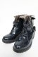 画像1: axes femme / レースアップレインブーツ L 紺 Y-25-10-13-013-AX-SK-SZ-ZY (1)