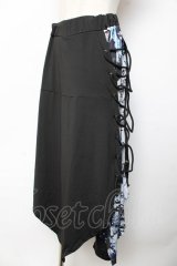 NieR Clothing / フラップ付きSARROUEL PANTS F 黒 Y-25-10-13-153-PU-PA-SZ-ZY