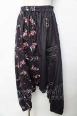 画像1: NieR CLOTHING / 4ZIP　サルエルパンツ F 黒 Y-25-10-13-154-PU-PA-SZ-ZI (1)
