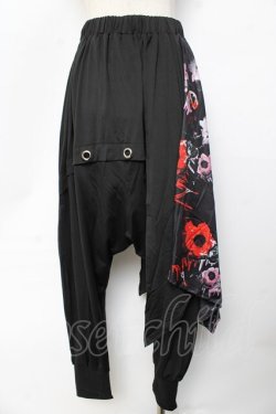 画像2: NieR Clothing / 変則フラップスカート付きパンツ F 黒 Y-25-10-13-155-PU-PA-SZ-ZY