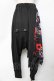 画像2: NieR Clothing / 変則フラップスカート付きパンツ F 黒 Y-25-10-13-155-PU-PA-SZ-ZY (2)