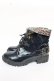 画像2: axes femme / レースアップレインブーツ L 紺 Y-25-10-13-013-AX-SK-SZ-ZY (2)