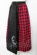 画像1: NieR Clothing / WIDE PANTS F 黒×赤 Y-25-10-13-157-PU-PA-SZ-ZY (1)