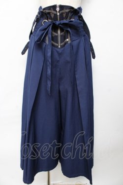 画像1: Rozen Kavalier / プリーツ袴ワイドパンツ  紺 Y-25-10-13-158-OO-PA-SZ-ZY