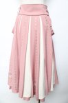 画像2: Ozz oneste / 霧蝶刺繍入り袴風プリーツスカート  ピンク Y-25-10-13-159-OO-SK-SZ-ZY (2)
