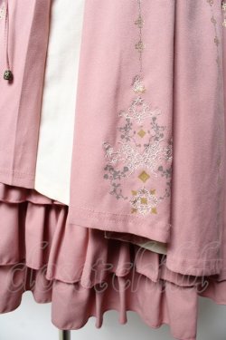 画像4: Ozz oneste / 霧蝶刺繍入り袴風プリーツスカート  ピンク Y-25-10-13-159-OO-SK-SZ-ZY