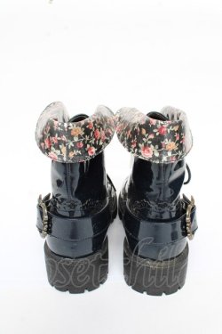 画像3: axes femme / レースアップレインブーツ L 紺 Y-25-10-13-013-AX-SK-SZ-ZY