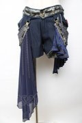 Ozz oneste / 和チャイナショートパンツ  紺 Y-25-10-13-166-OO-PA-SZ-ZY