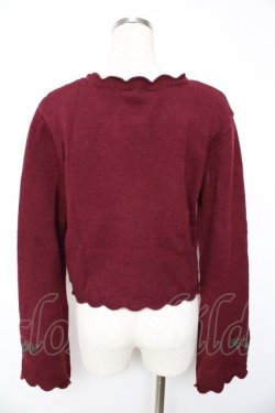 画像2: axes femme / シーズナルフルーツニットカーディガン M ワイン Y-25-10-13-014-AX-TO-SZ-ZY