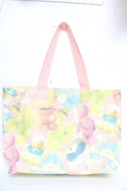 画像1: Candy Stripper / トートバッグ  くま柄 Y-25-10-13-004-PU-BG-SZ-ZY