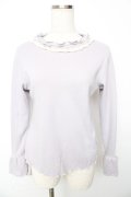 axes femme / 袖リボントップス M ラベンダー Y-25-10-13-023-AX-TO-SZ-ZY