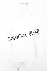 axes femme / リブカットソー  白 Y-25-10-13-025-AX-TO-SZ-ZI