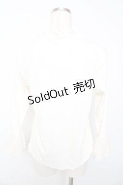 画像2: axes femme / リブカットソー  白 Y-25-10-13-025-AX-TO-SZ-ZI