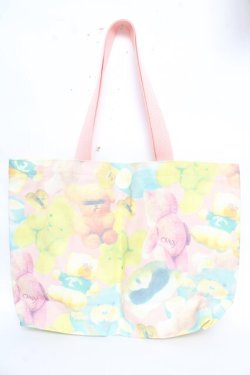 画像2: Candy Stripper / トートバッグ  くま柄 Y-25-10-13-004-PU-BG-SZ-ZY