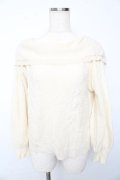 axes femme / オフタートルニットトップス M 生成り Y-25-10-13-034-AX-TO-SZ-ZY