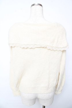 画像2: axes femme / オフタートルニットトップス M 生成り Y-25-10-13-034-AX-TO-SZ-ZY