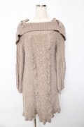 axes femme POETIQUE / ニットワンピース  ベージュ Y-25-10-13-037-AX-OP-SZ-ZY
